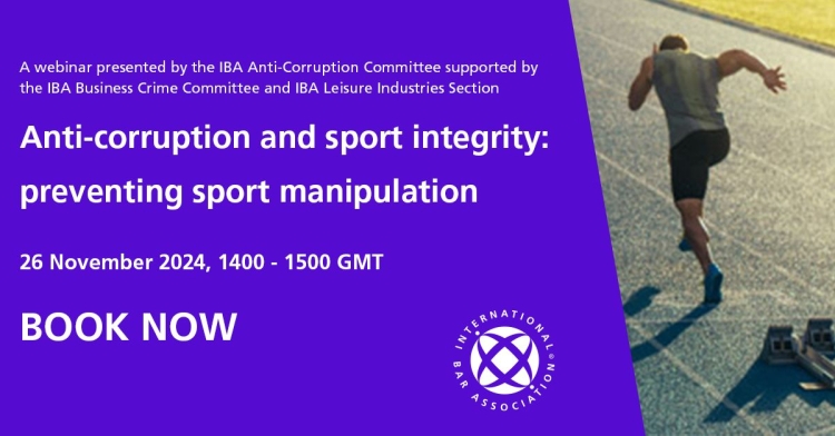 Webinar IBA – Anticorrupción e Integridad en el Deporte